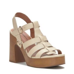 Lucky Brand Imana Fisherman Platform Heel Sandals Size 8.5